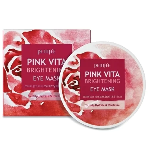 Тканевые патчи Petitfee Pink Vita Brightening Eye Mask в магазине milli.com.ru