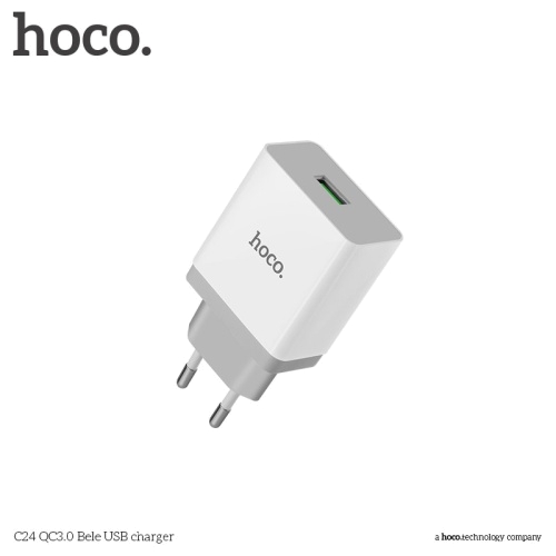 Сетевое зарядное устройство Hoco C24 QC3.0 в магазине milli.com.ru фото 4