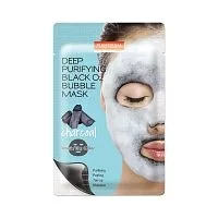 Кислородная маска для лица Purederm Deep Purifying Black O2 Bubble Charcoal 20г 